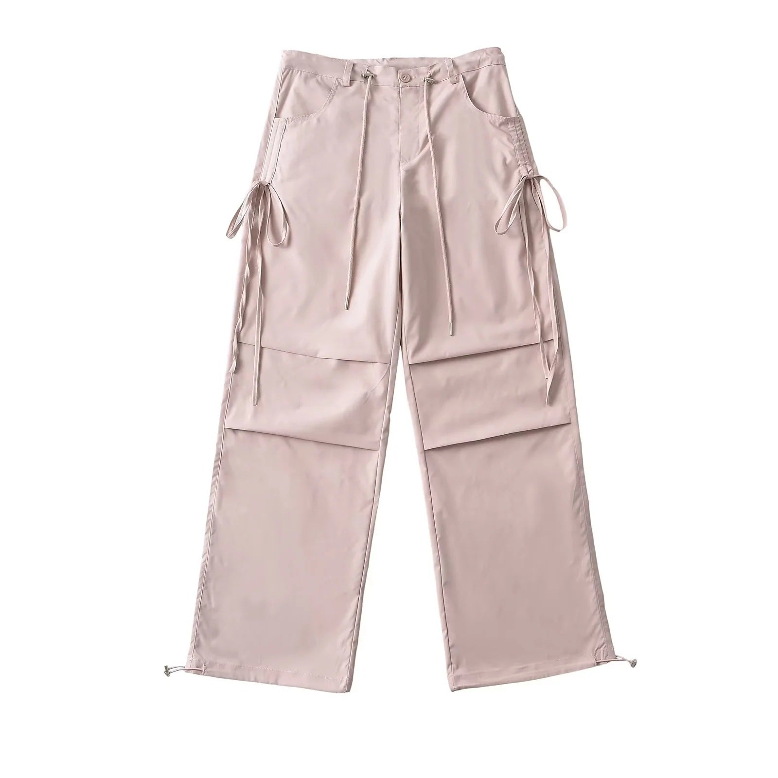 Loose-fit Straight Wide-leg Casual Pants