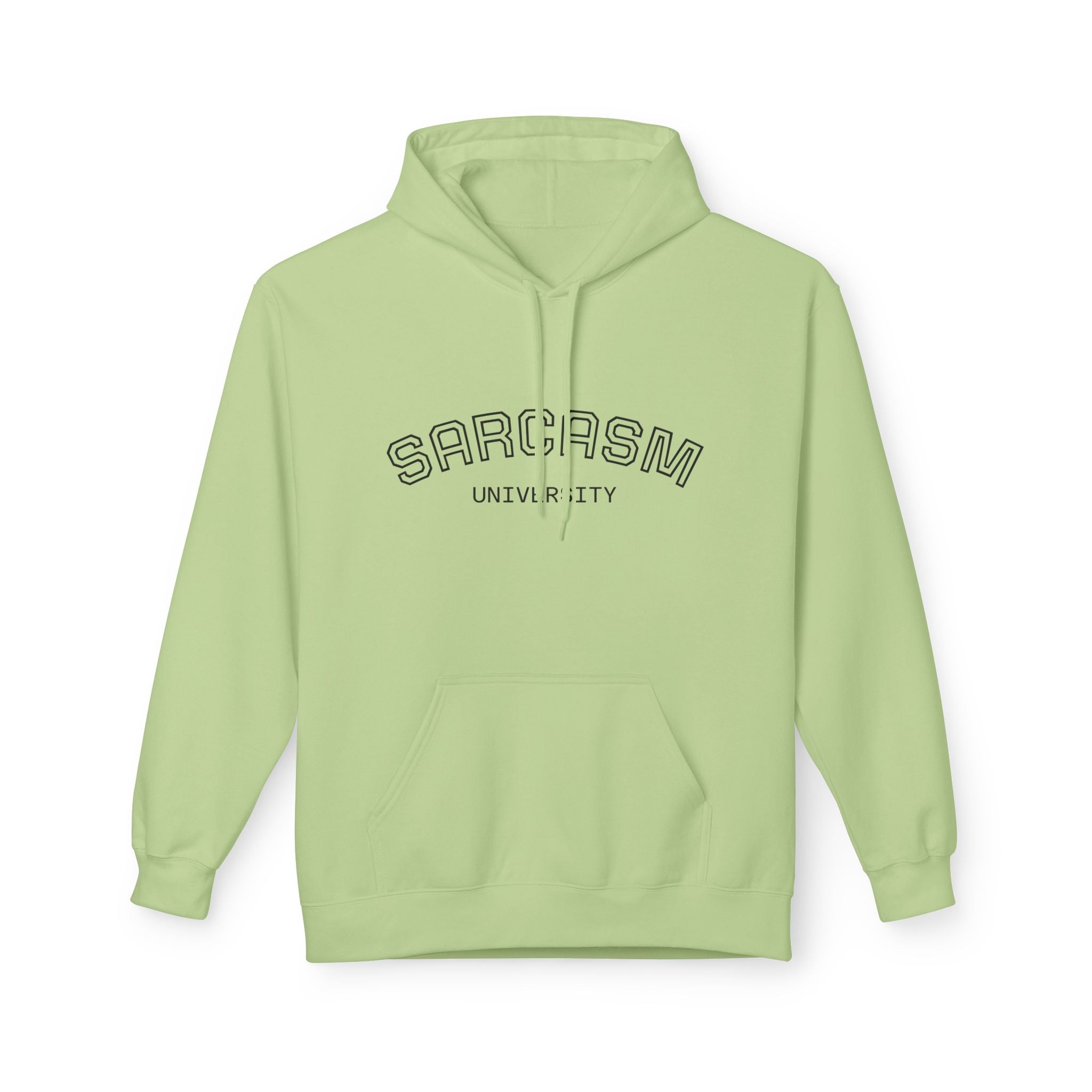 Sarcasm University Hoodie — Funny Campus Style Pullover