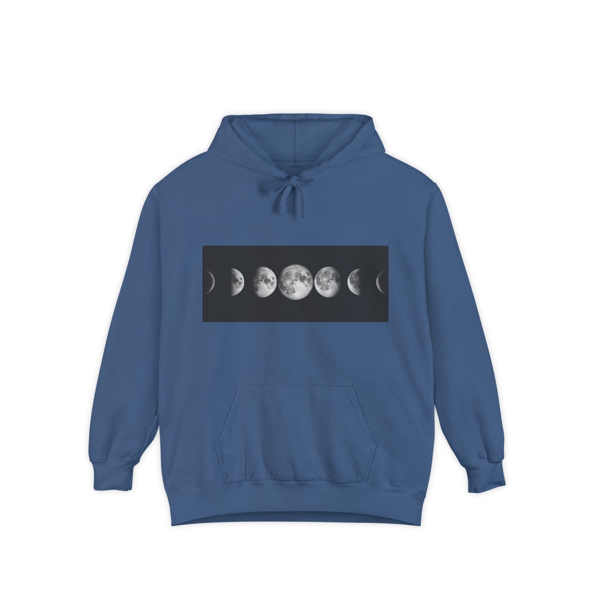 Moon Phase Hoodie — Lunar Phases Graphic Pullover
