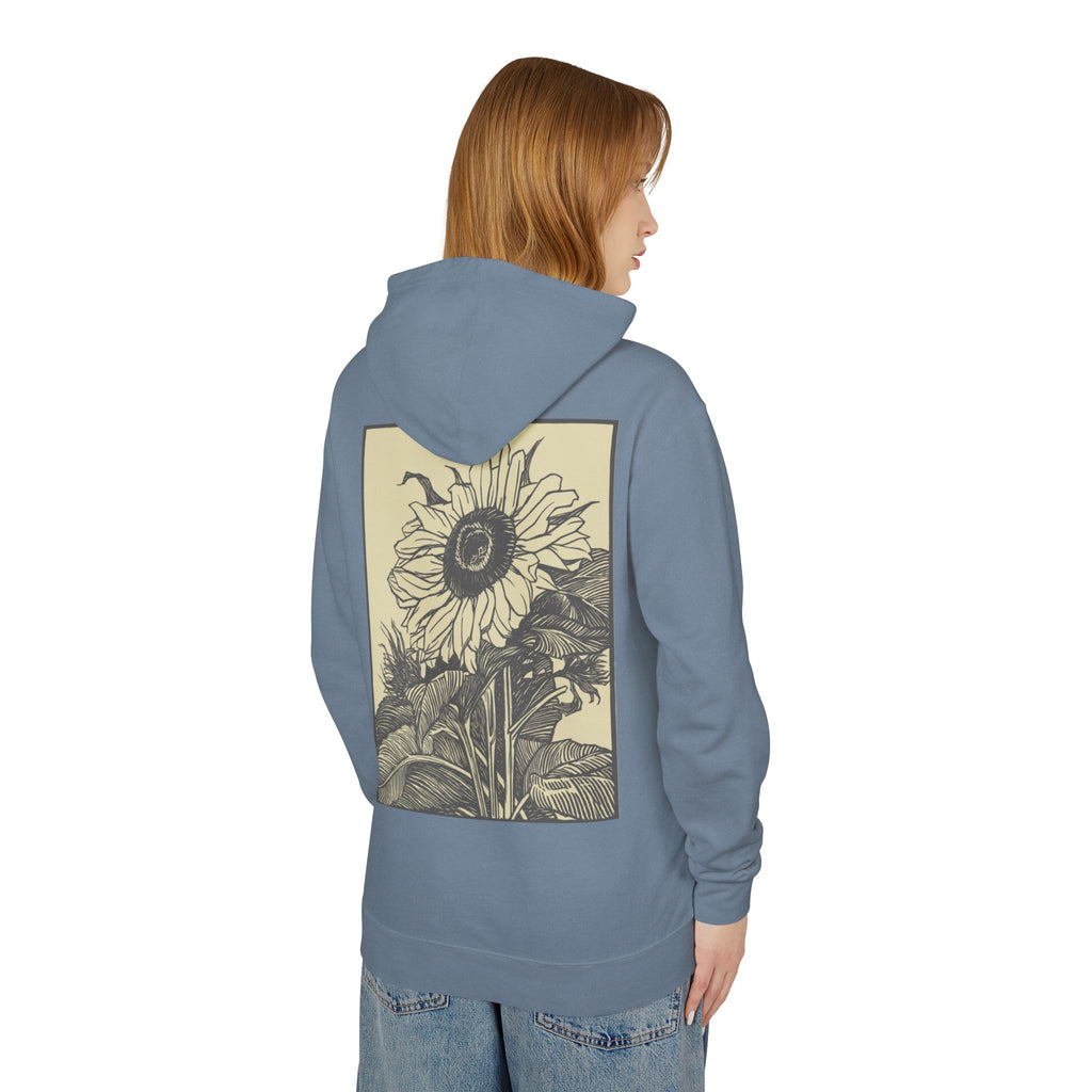 Vintage Sunflower Hoodie — Retro Floral Graphic Pullover