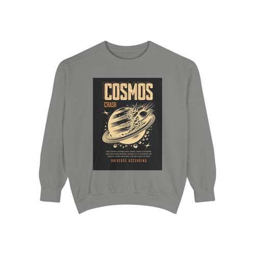 Cosmos Planet Graphic Sweatshirt — Vintage Space Explorer Crewneck