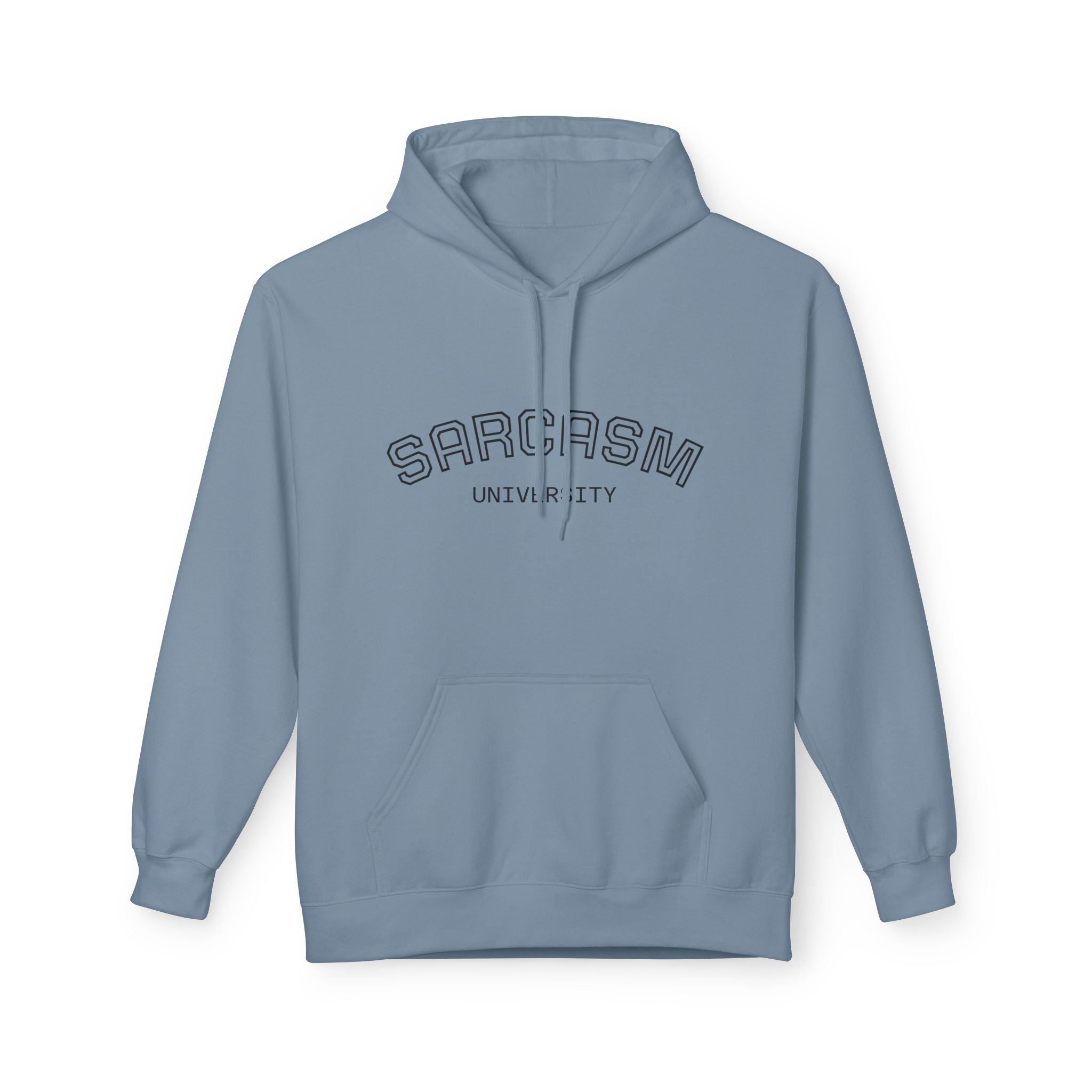 Sarcasm University Hoodie — Funny Campus Style Pullover