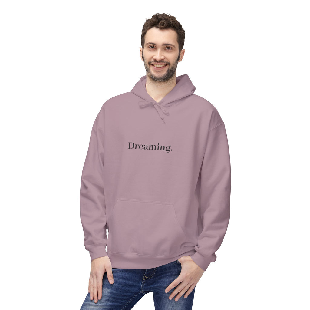 Nightmare in a Dream Hoodie — 'Living.' Minimal Front & Graphic Back