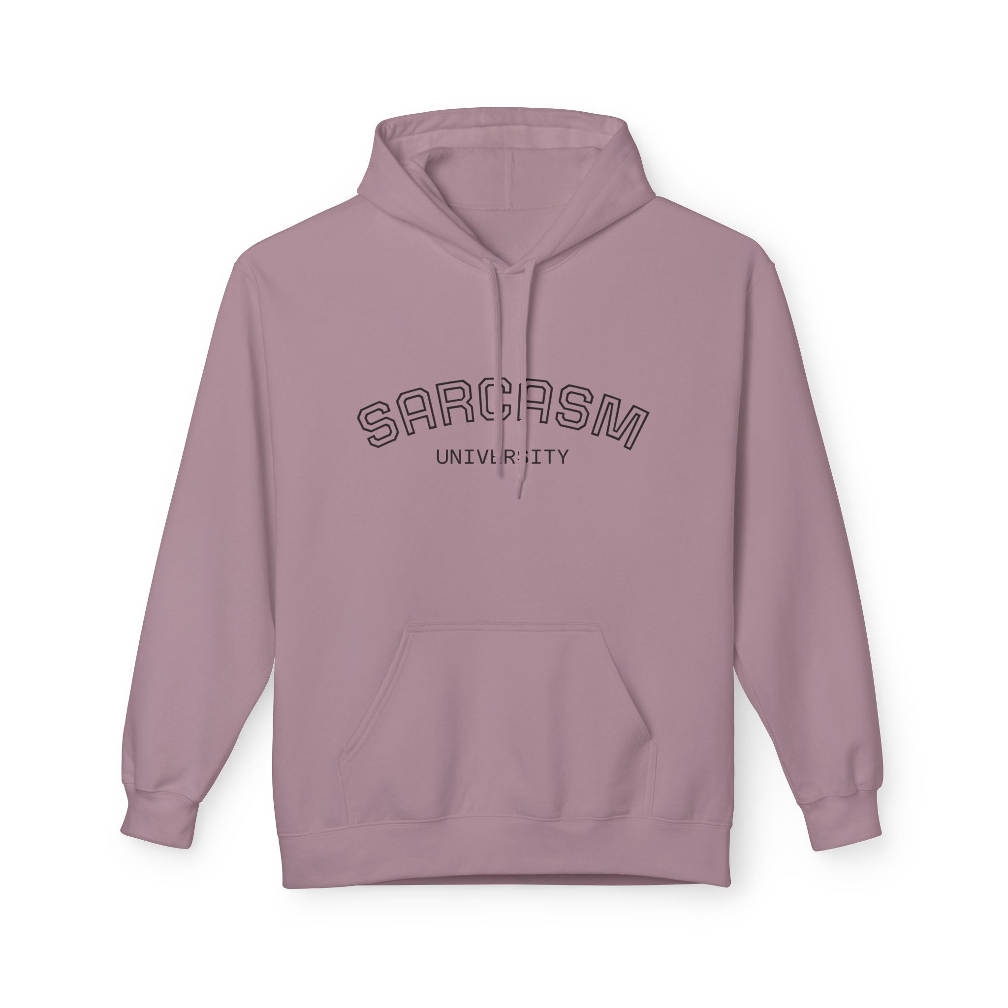 Sarcasm University Hoodie — Funny Campus Style Pullover