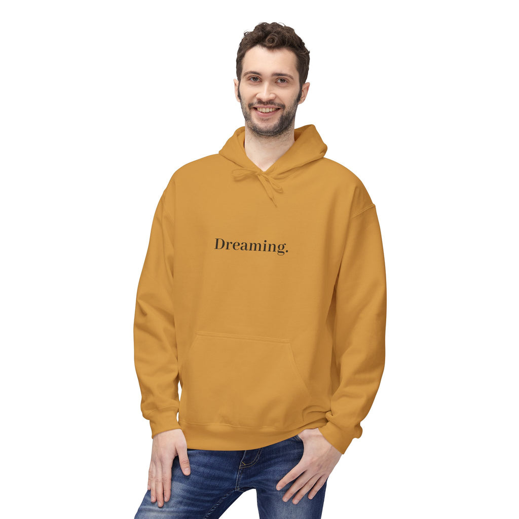 Nightmare in a Dream Hoodie — 'Living.' Minimal Front & Graphic Back