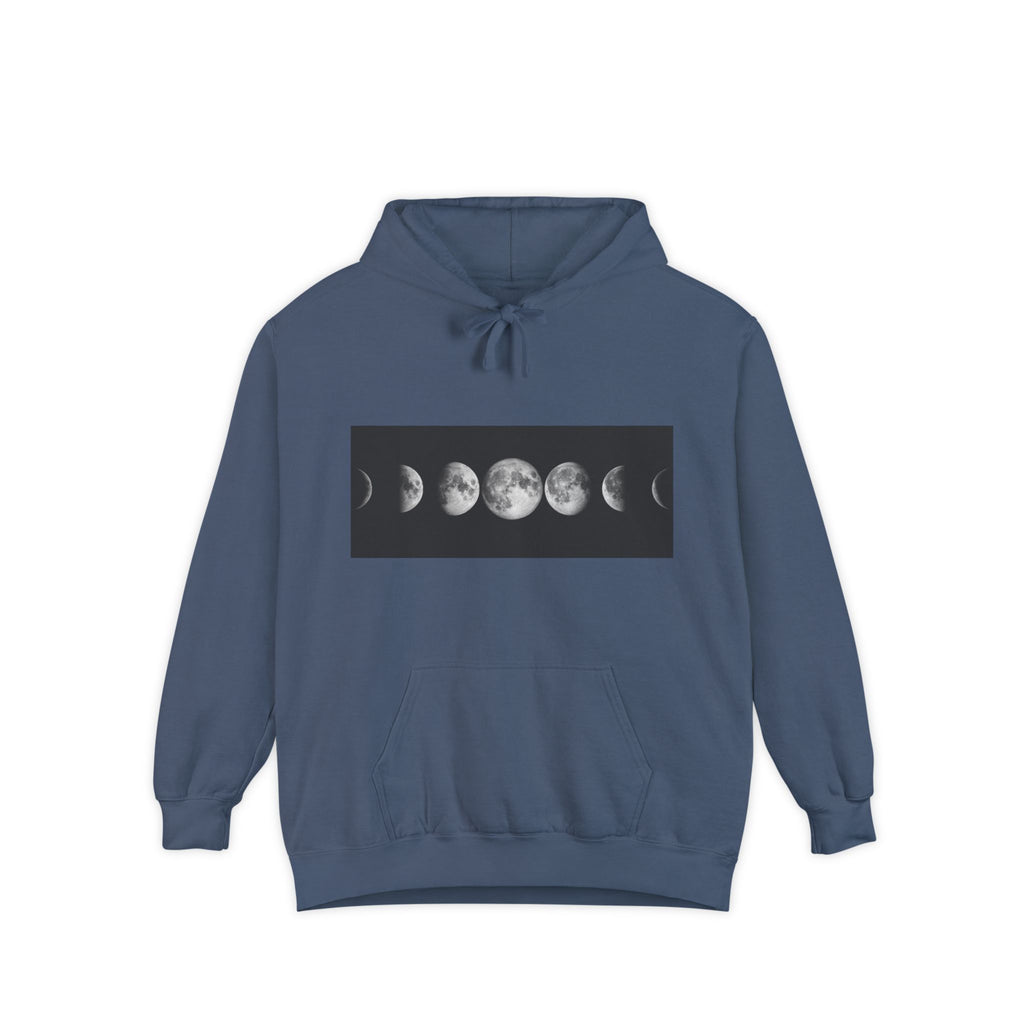 Moon Phase Hoodie — Lunar Phases Graphic Pullover