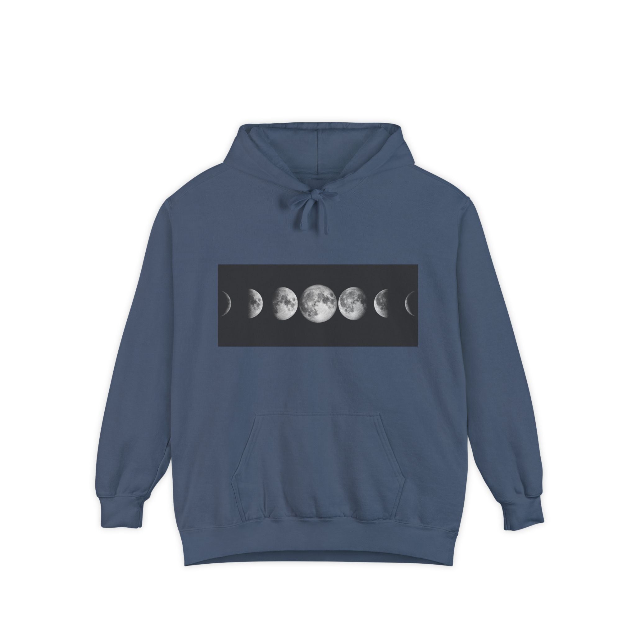 Moon Phase Hoodie — Lunar Phases Graphic Pullover