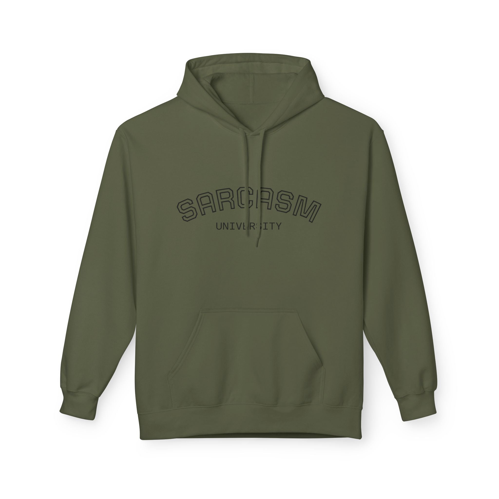 Sarcasm University Hoodie — Funny Campus Style Pullover