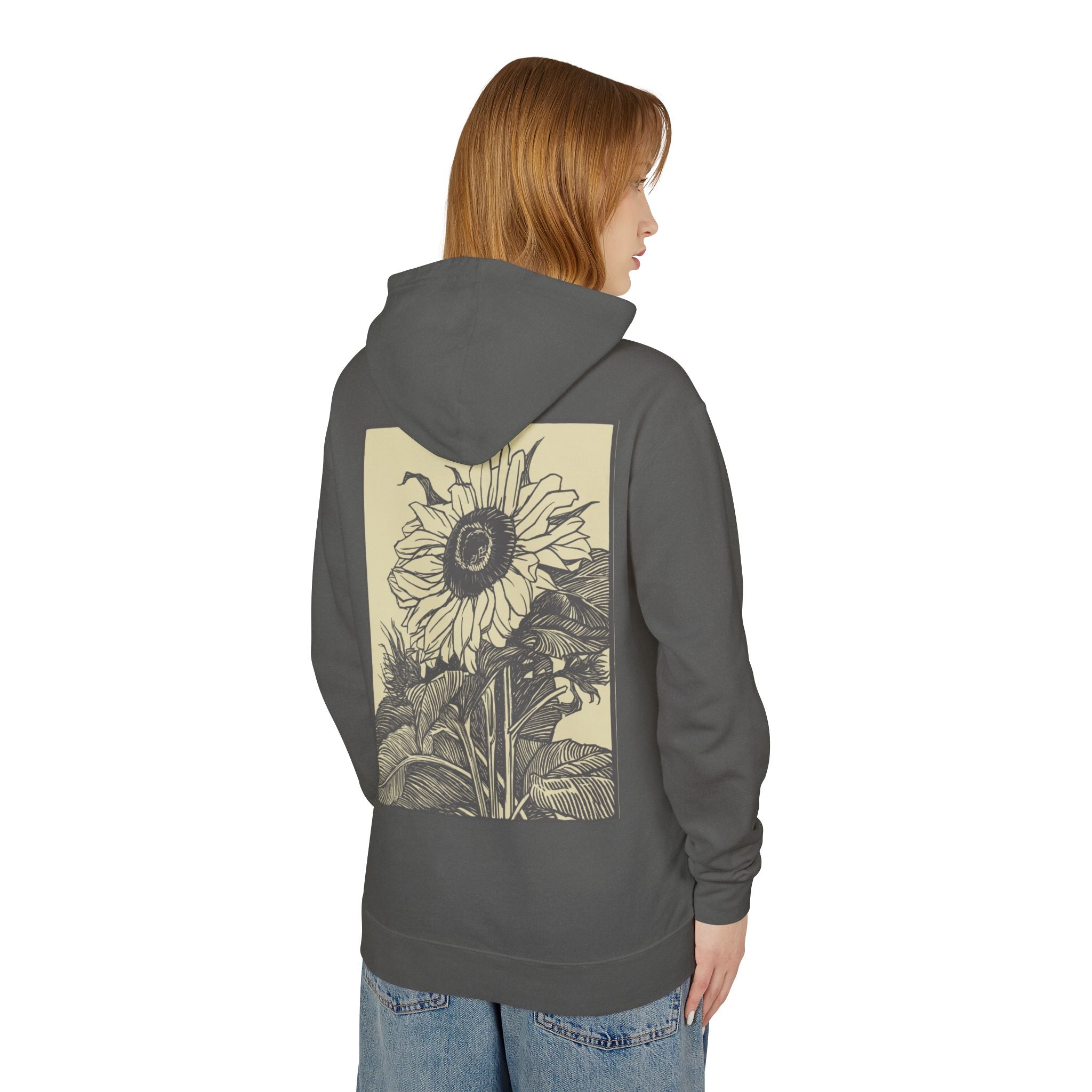Vintage Sunflower Hoodie — Retro Floral Graphic Pullover