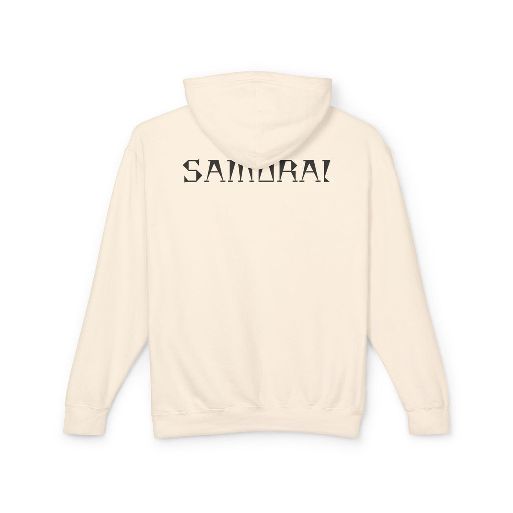 Samurai Graphic Hoodie — Red Rising Sun Skull Design