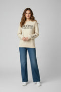 Soft-Touch Oversized Sweatshirt | Signature Letter-print Crewneck