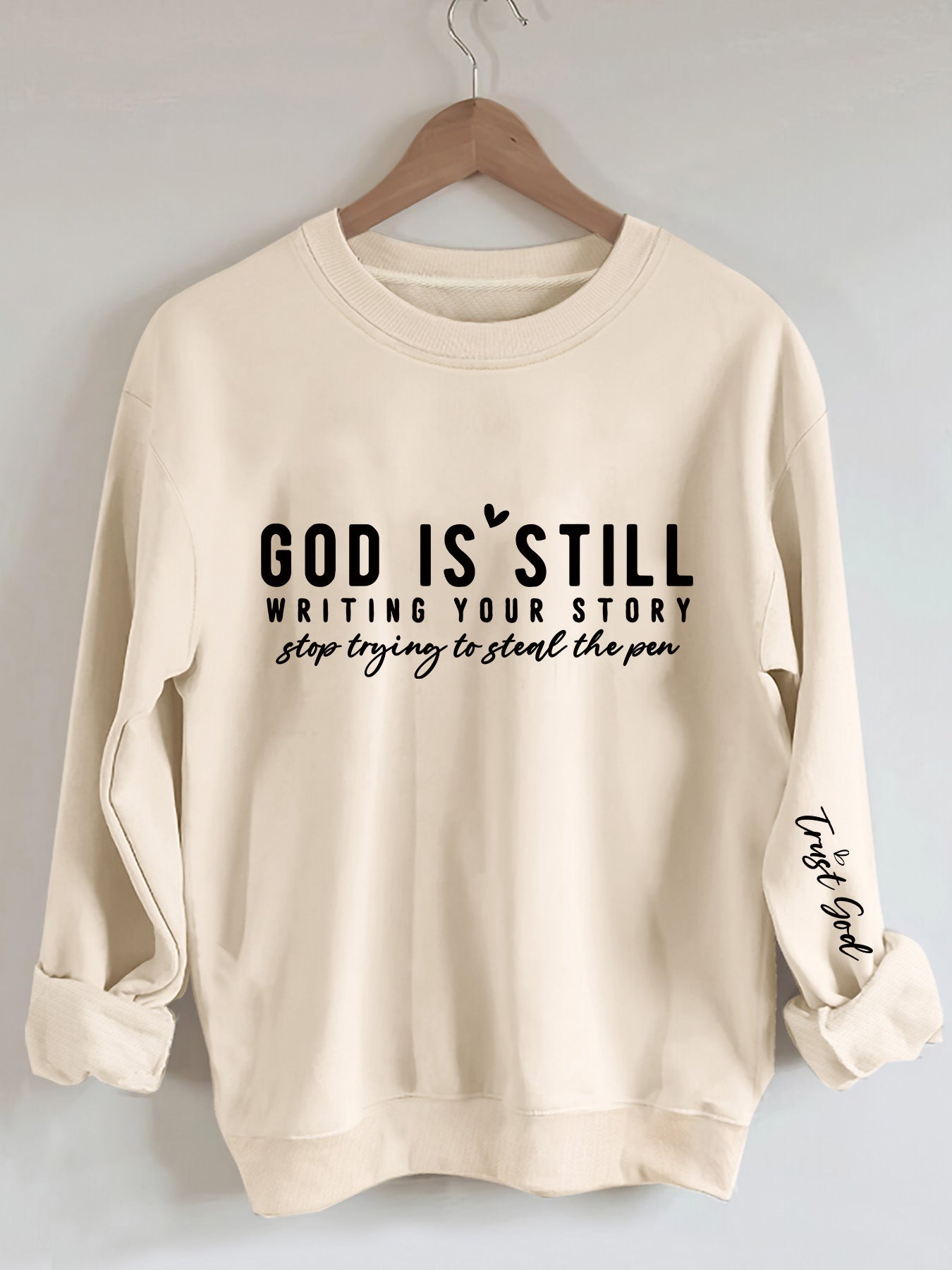 Soft-Touch Oversized Sweatshirt | Signature Letter-print Crewneck