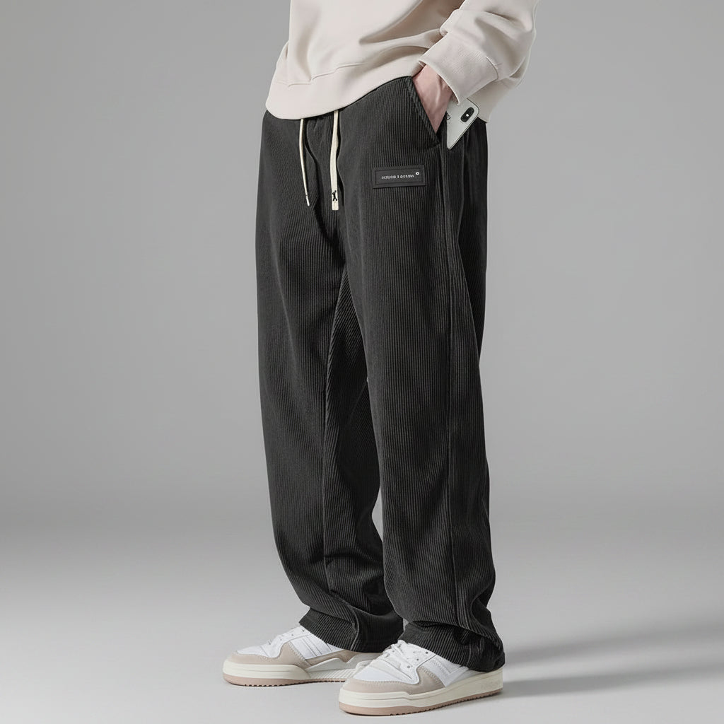 The Heritage Corduroy | Relaxed Draping Straight-Leg Trousers