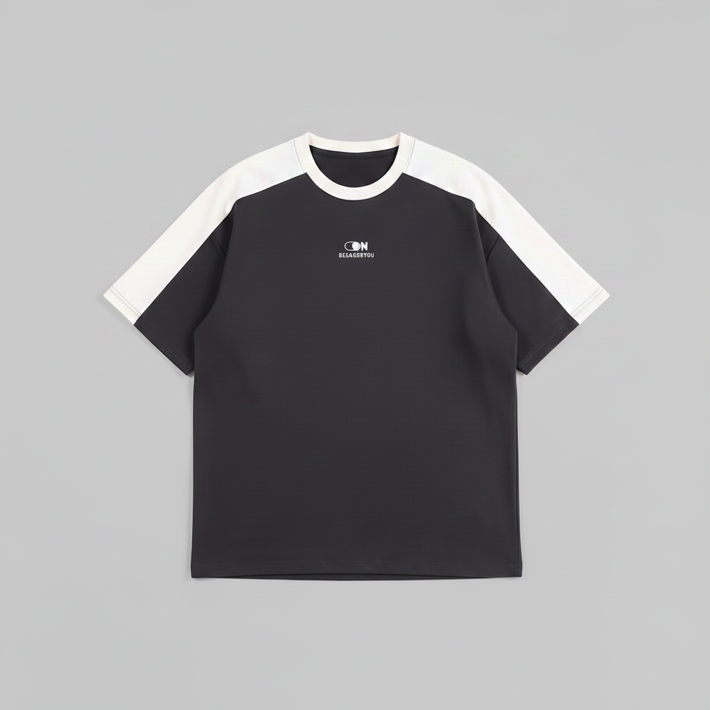 Men's Plus Size Color Block Casual T-Shirt