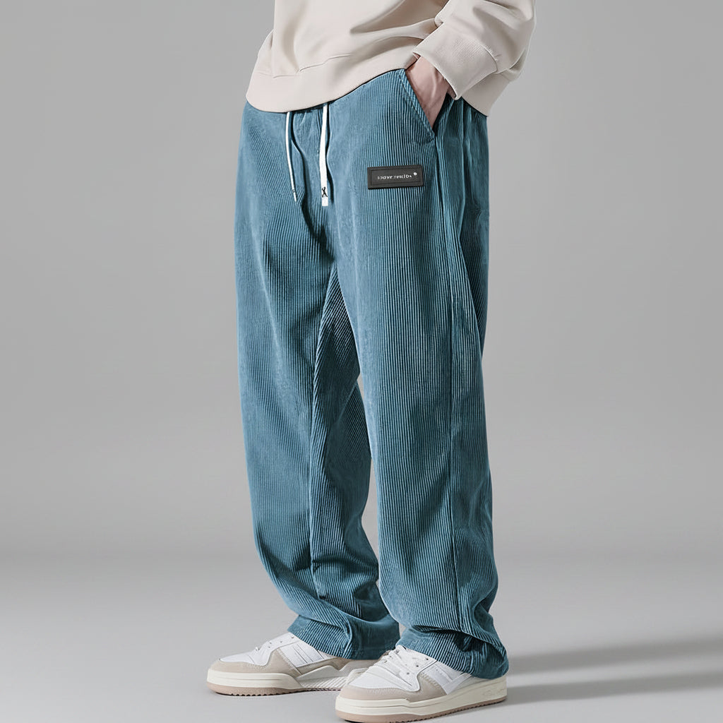 The Heritage Corduroy | Relaxed Draping Straight-Leg Trousers