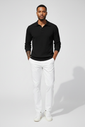 Men's Slim-Fit Long Sleeve Performance Top - Casual Autumn Lightweight