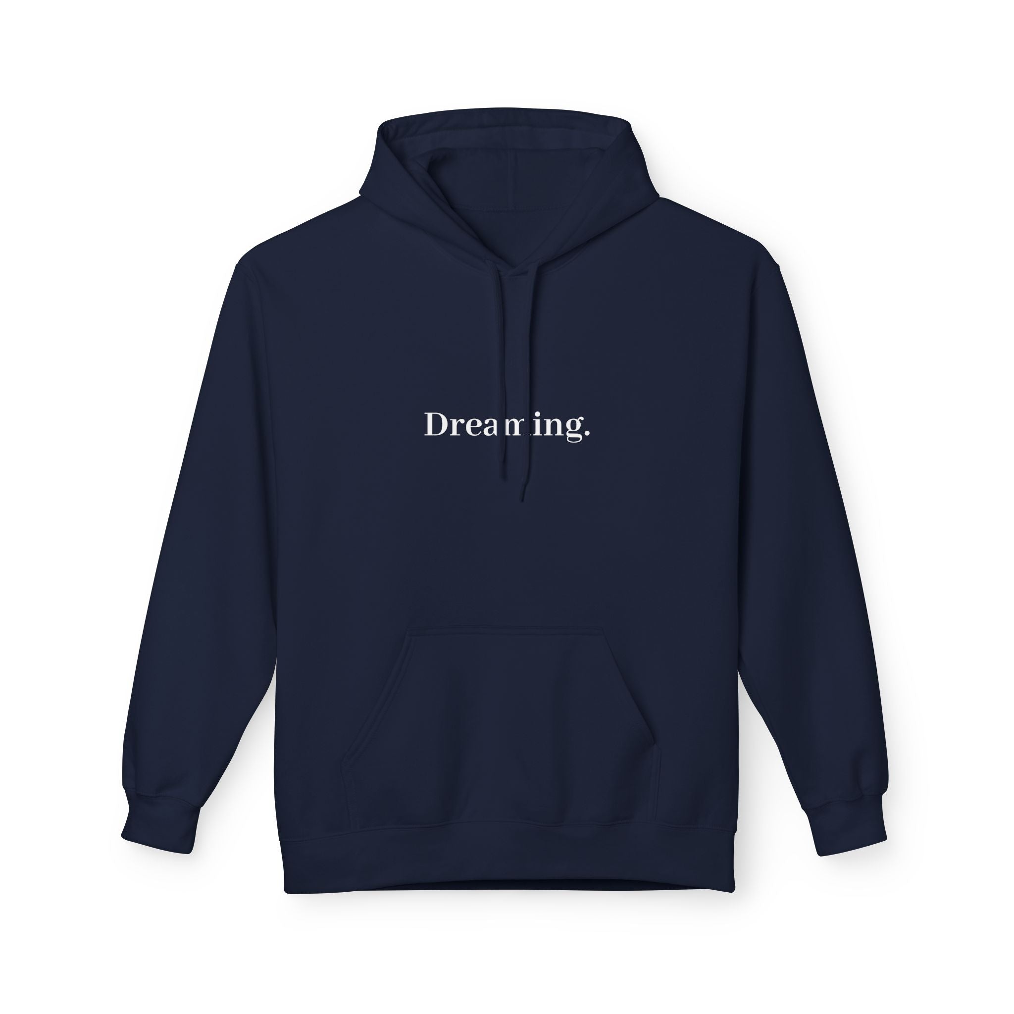 Nightmare in a Dream Hoodie — 'Living.' Minimal Front & Graphic Back