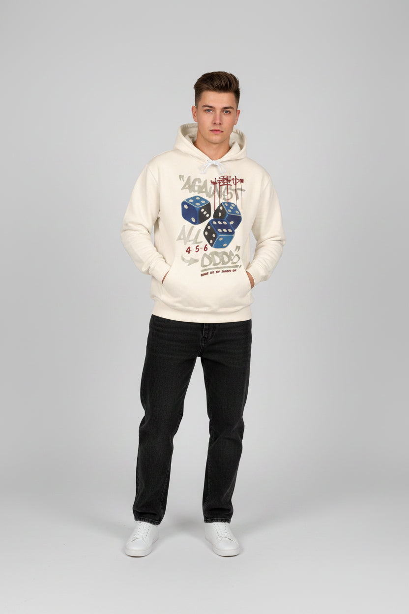 Vintage Streetwear 'All Odds' Hooded Sweatshirt