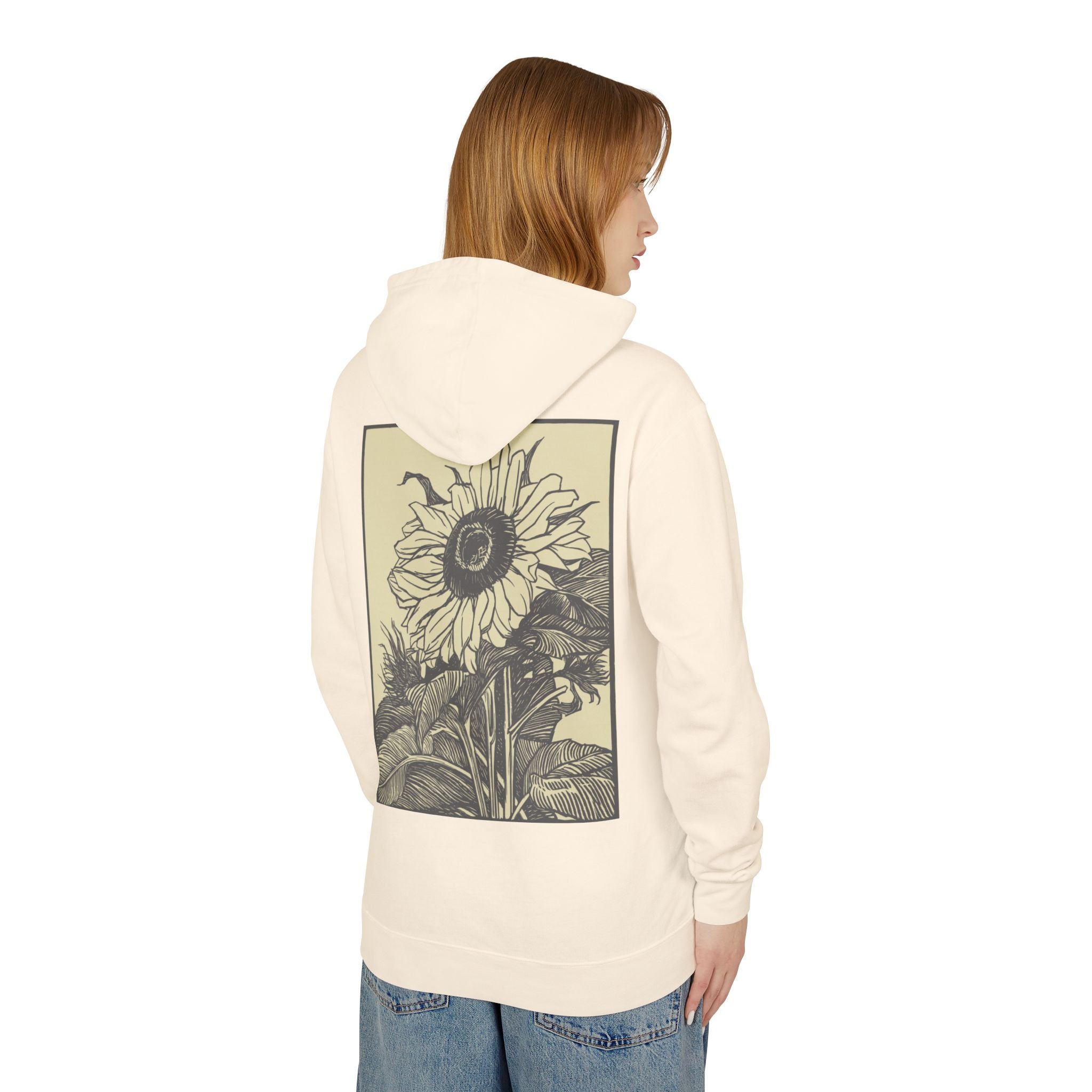 Vintage Sunflower Hoodie — Retro Floral Graphic Pullover