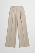 High-Waisted Straight-Leg Trousers – Wrinkle-Resistant Pants