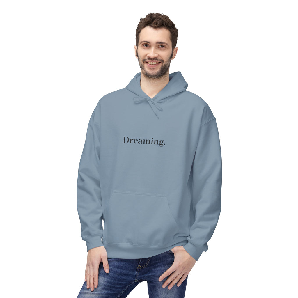 Nightmare in a Dream Hoodie — 'Living.' Minimal Front & Graphic Back