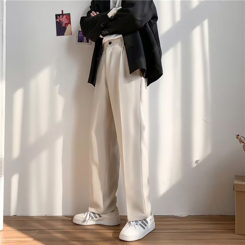 The Executive Drape | Wrinkle-Free Cropped Straight-Leg Pants