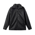 Men's Korean Leather Casual Baseball Jacket