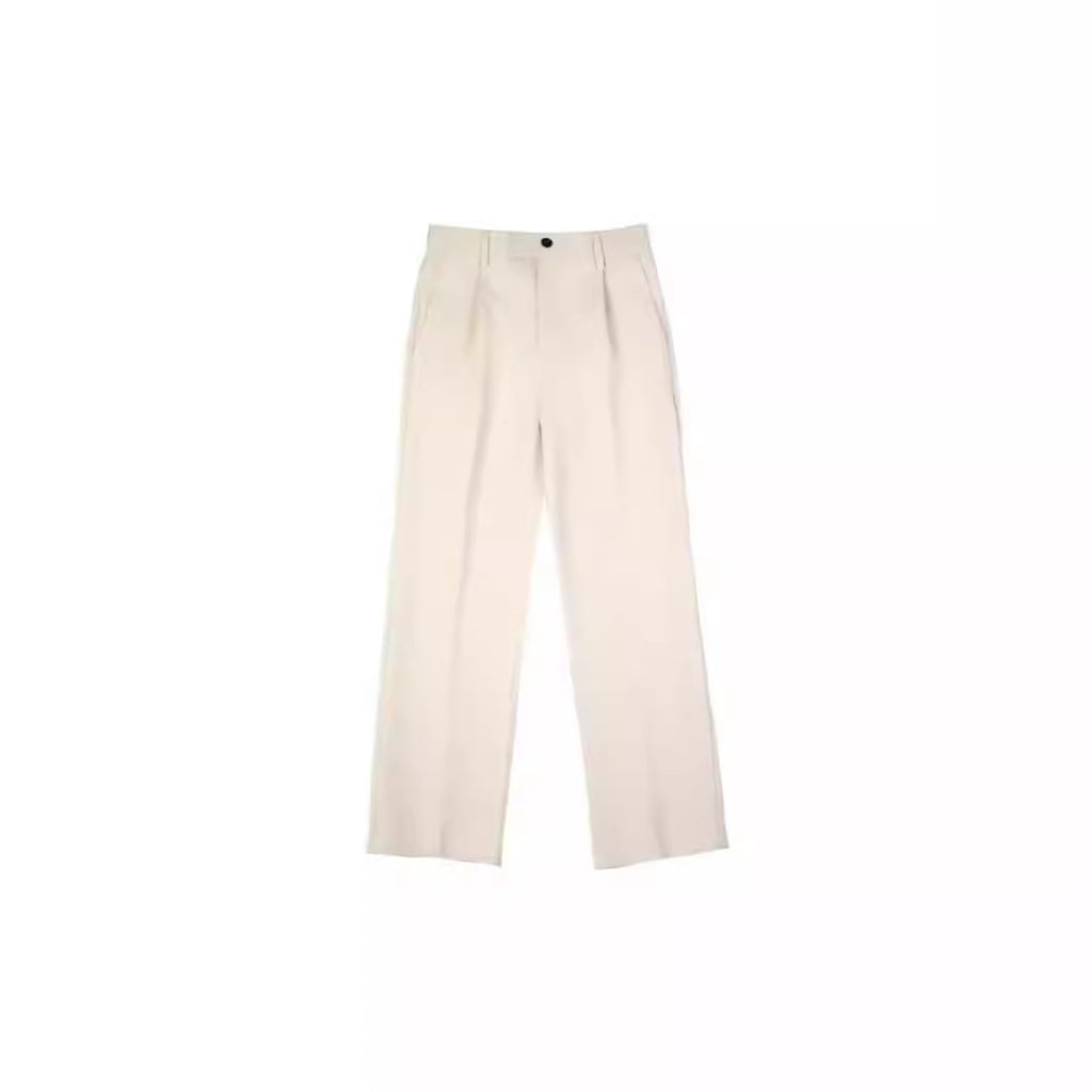 The Executive Drape | Wrinkle-Free Cropped Straight-Leg Pants