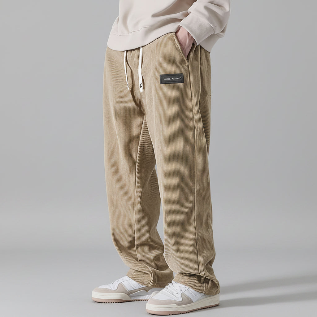 The Heritage Corduroy | Relaxed Draping Straight-Leg Trousers
