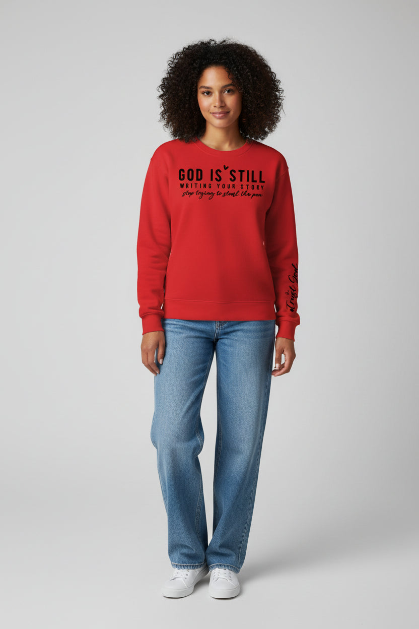 Soft-Touch Oversized Sweatshirt | Signature Letter-print Crewneck