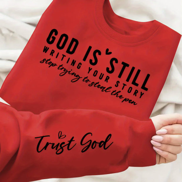 Soft-Touch Oversized Sweatshirt | Signature Letter-print Crewneck